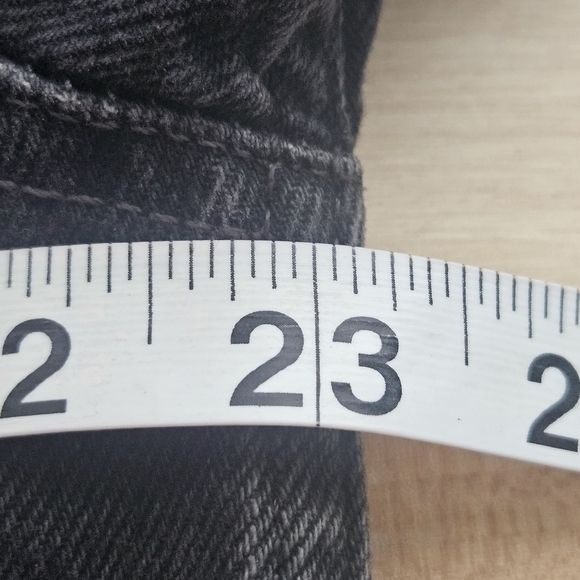 Free People Distressed Denim Jacket Black S (Fits Like M) Thrashed Grunge Skater - Picture 11 of 15